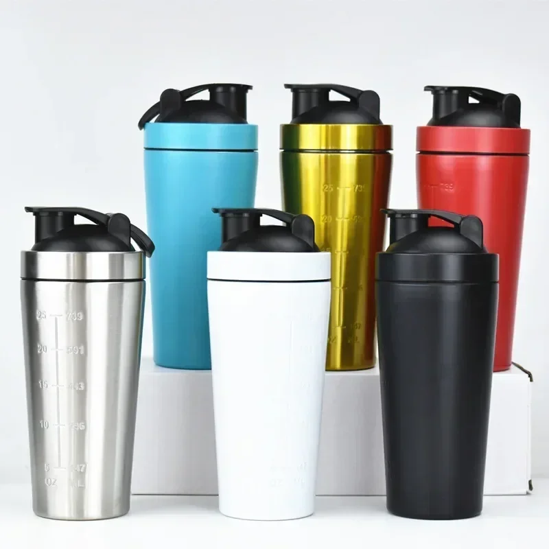 Nutrition For Fitness And Sports - Vaso Mezclador de Proteínas de Acero