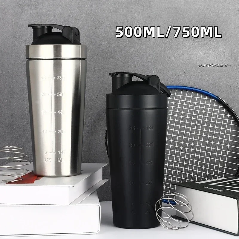 Nutrition For Fitness And Sports - Vaso Mezclador de Proteínas de Acero