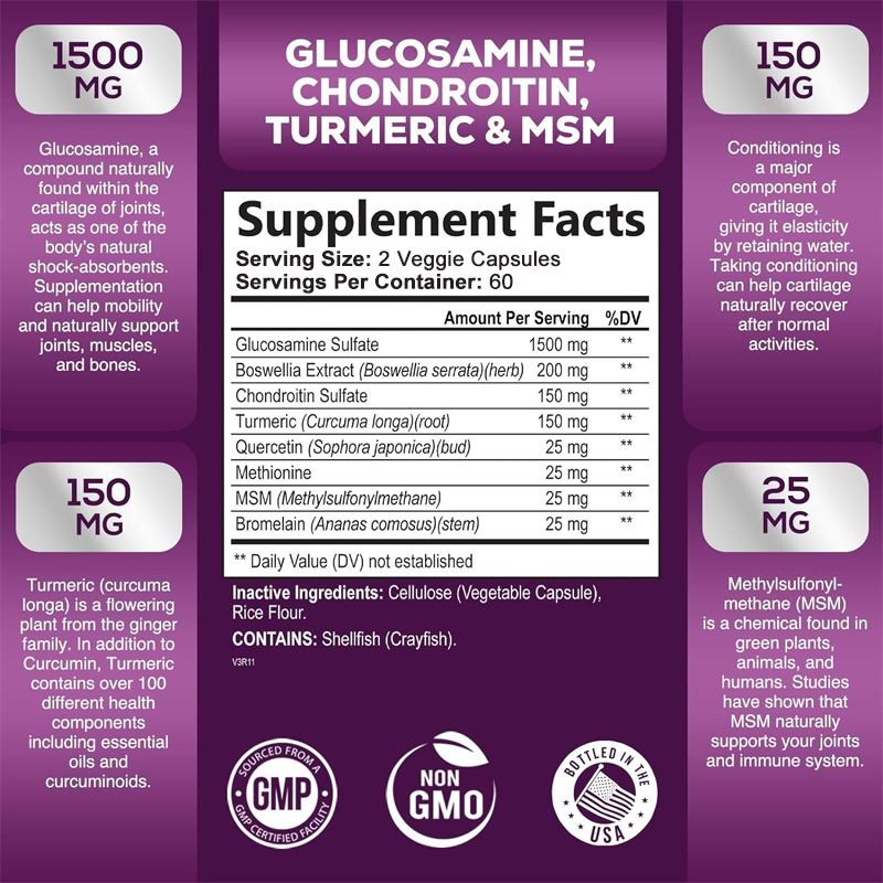 Complejo de Glucosamina y Cond - Glucosamine Chondroitin Joint reseña y precio