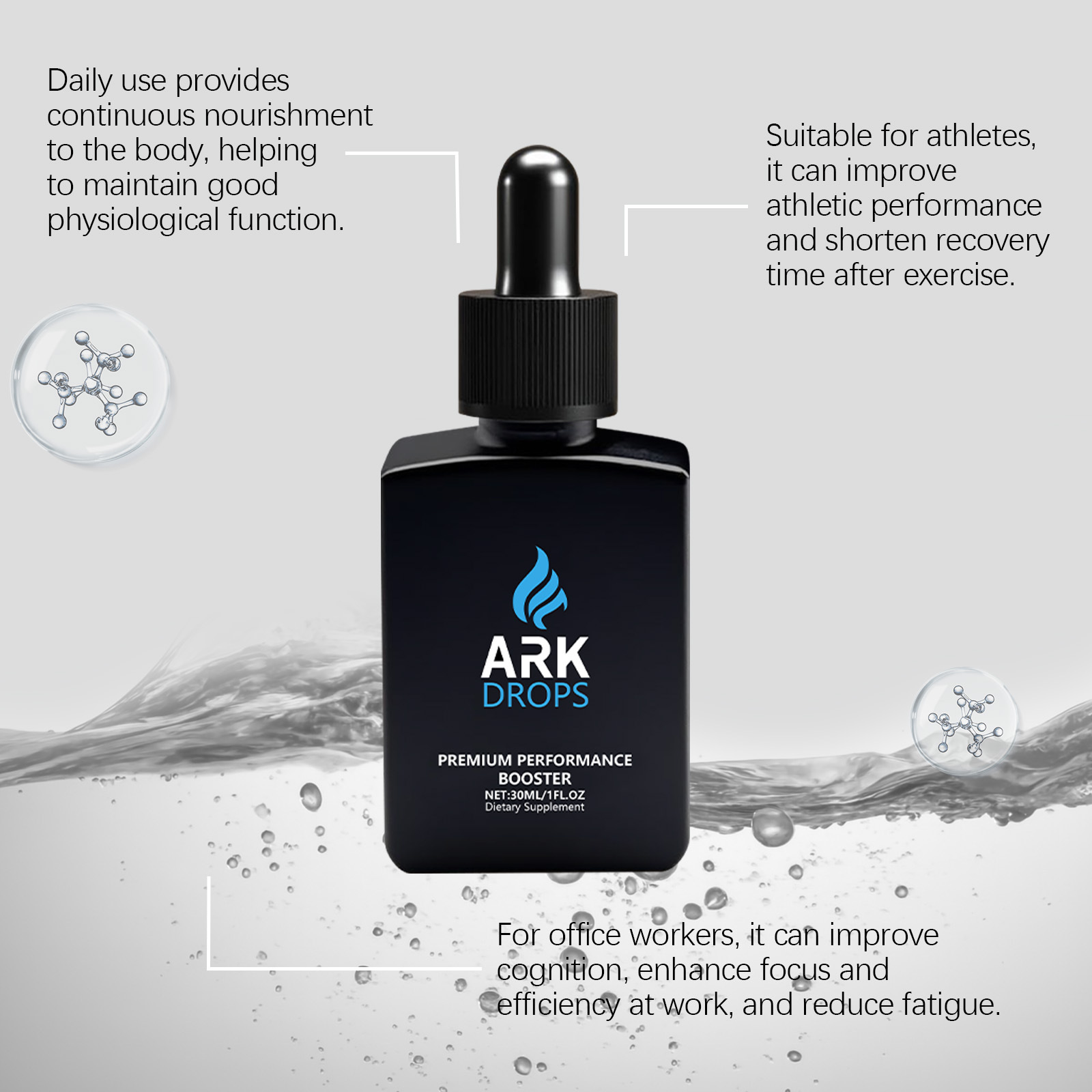 Gotas para el Cuidado Corporal - Nutrition Of Fitness reseña y precio