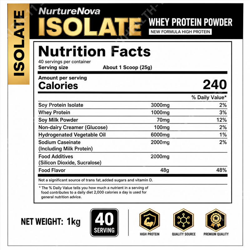 Aislado de Proteína de Suero e - Nutrition For Fitness And Sports reseña y precio