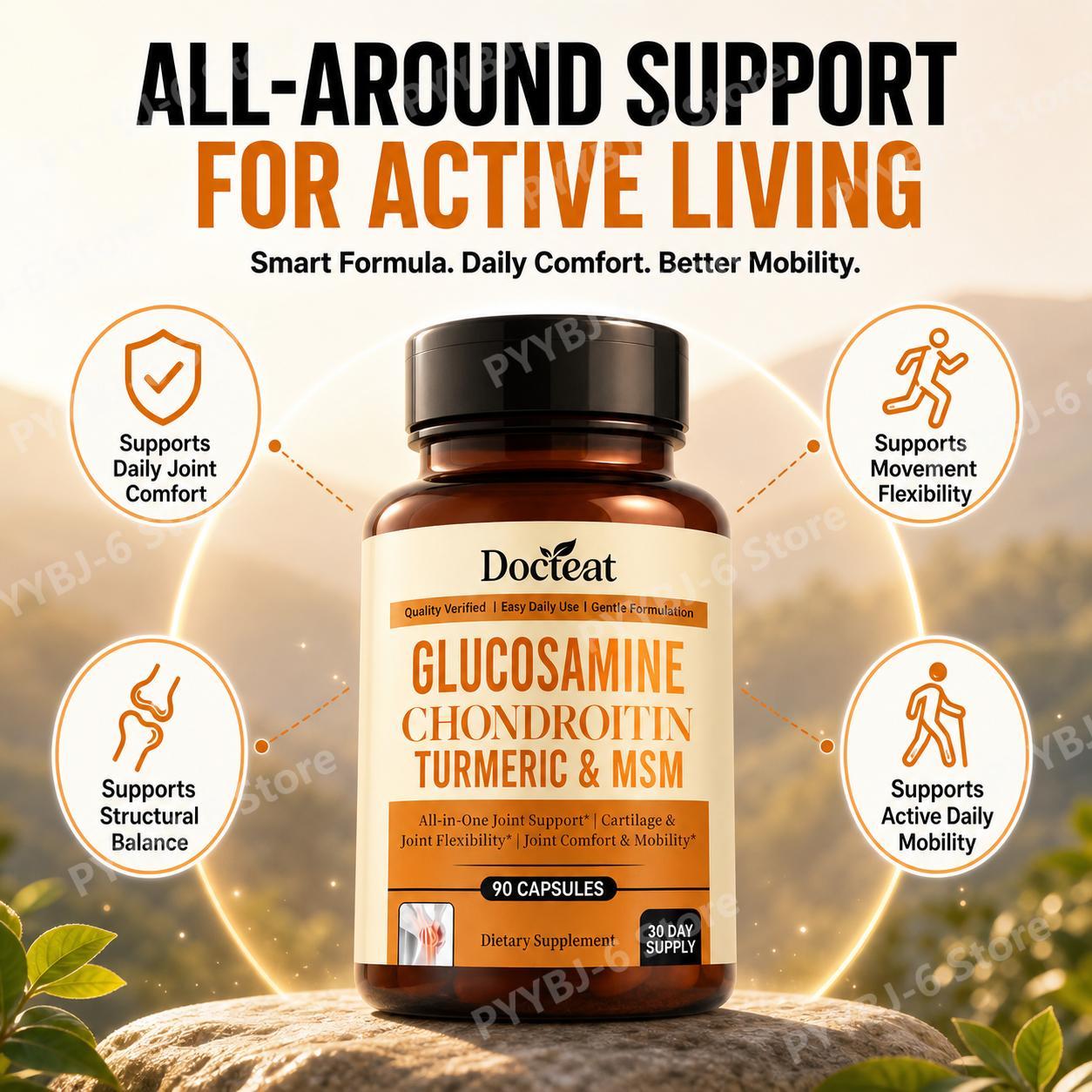 Cápsulas de Glucosamina y Cond - Glucosamine Chondroitin Joint reseña y precio